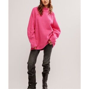FREE PEOPLE Sunbeam Sweater /Hot Pink, SIZE XS